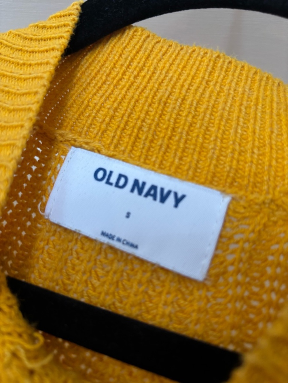 Old Navy Mustard Yellow Ribbed Turtleneck Sweater - Picture 2 of 2